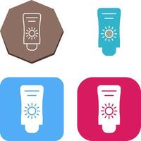 Sun Cream Icon Design vector