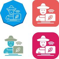 Farmer Icon Design vector