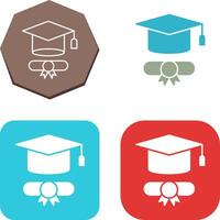 Graduation Hat Icon Design vector