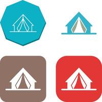 acampar icono diseño vector