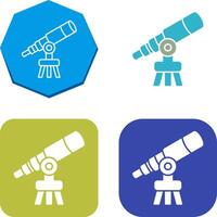 diseño de icono de telescopio vector