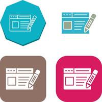 Web Page Icon Design vector