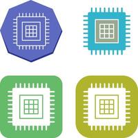 Processor Icon Design vector