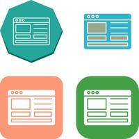 Web Design Icon Design vector