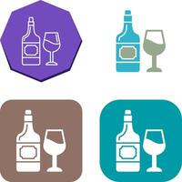 vino icono diseño vector