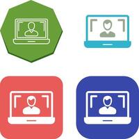 Online Lesson Icon Design vector
