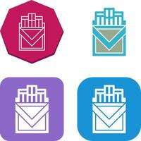 Cigarette Pack Icon Design vector