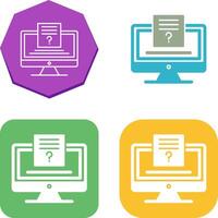 Quiz Icon Design vector
