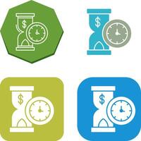 Time is Money Icon Design vector