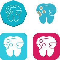 caries icono diseño vector