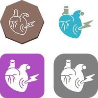 Heart Attack Icon Design vector