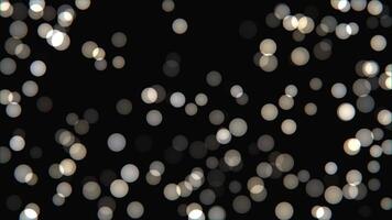 colorato bokeh luci transizione con nero schermo sfondo video