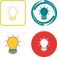 Light Bulb Icon Design vector