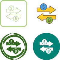 Money Exchange Icon Design vector