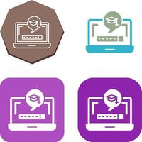 Digital Learning Icon Design vector