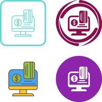 Online Payment Icon Design vector