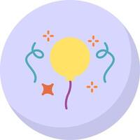 Balloons Flat Bubble Icon vector