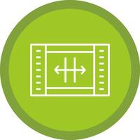 Resize Line Multi Circle Icon vector