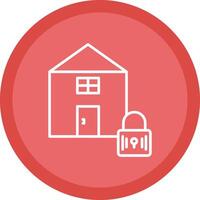 Home Line Multi Circle Icon vector