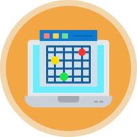 Heatmap Flat Multi Circle Icon vector