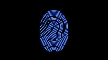 Fingerprint Futuristic Biometric Scanner Identification Scanning Recognition Sensor video