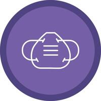 Worker Mask Line Multi Circle Icon vector