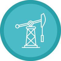 Fossil Fuels Line Multi Circle Icon vector