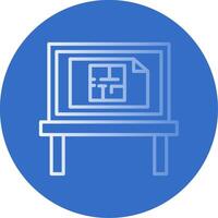 Architecture Flat Bubble Icon vector