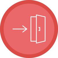 Entrance Line Multi Circle Icon vector