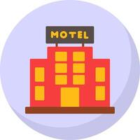 Motel Flat Bubble Icon vector