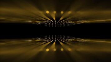 Golden Lines Perspective moving Animation Futuristic Technology Concept Copy Space video