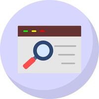 Quality Assurance Flat Bubble Icon vector