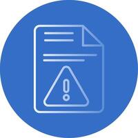 Documents Flat Bubble Icon vector