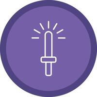 Light Stick Line Multi Circle Icon vector
