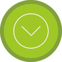 Chevron Line Multi Circle Icon vector