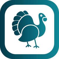 Turkey Glyph Gradient Corner Icon vector