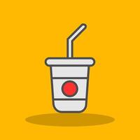 Soft Drink Filled Shadow Icon vector