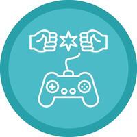 Fighting Line Multi Circle Icon vector