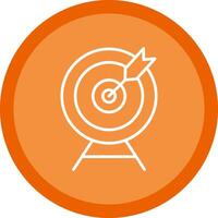 Target Line Multi Circle Icon vector