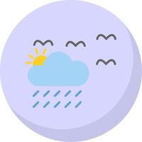 Weather Flat Bubble Icon vector