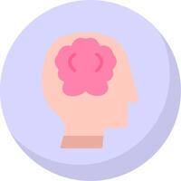 Brainstorming Flat Bubble Icon vector