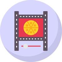 Reel Flat Bubble Icon vector