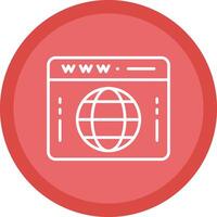 Domain Line Multi Circle Icon vector