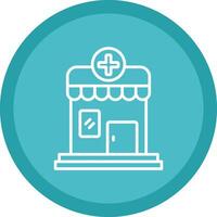 Pharmacy Line Multi Circle Icon vector