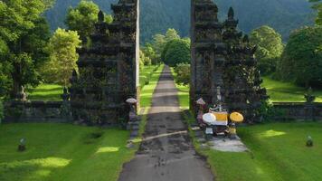 slow motion temple on bali island video