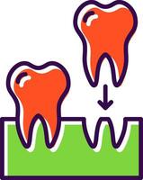 Implants filled Design Icon vector