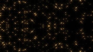 lysande stjärnor gnistra glitter damm partikel magi slinga animering med alfa kanal video