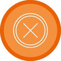 Cross Line Multi Circle Icon vector