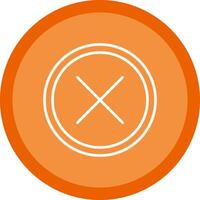 Cross Line Multi Circle Icon vector