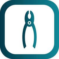 Pliers Glyph Gradient Corner Icon vector